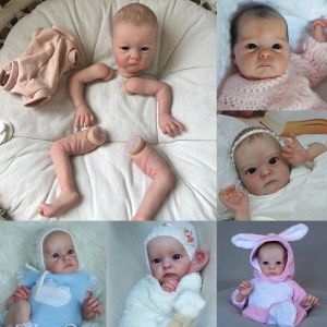 Lalki 16 cali Reborn Doll Kit majsterkowania winylu już malowane niedokończone lalki malowanie włosów zawiera ciało