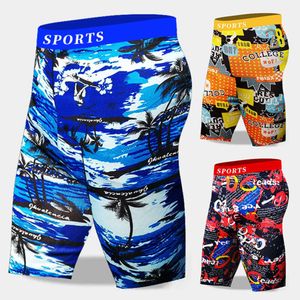 Men's Swimwear Swimming trunks five point long mens swimming trunks professional hot spring quick drying wide waist racing sports large size swimwear adult