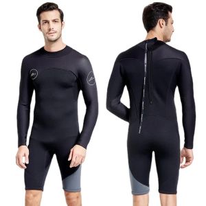 Suits One Piece Long Sleeved 3mm Diving Suit Jellyfish Suit Swimming Suit Snorkeling Suit Warm Sunscreen Suit Cold and Surfing Suit