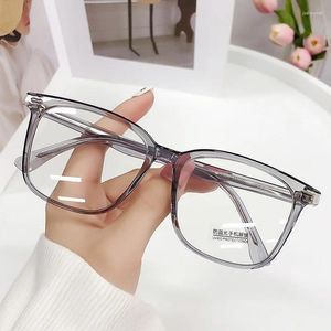 Occhiali da sole coreana anti -blu luminosa vetri di computer trasparenti cornice da donna uomo rotondo occhialisi ottica oculare occhio ottico