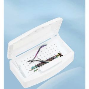 Nail Art Tools Sterilizer Tray Disinfection Box Disinfection Storage Box Nail Tools Nipper Tweezer Equipment Cleaner Storage Box