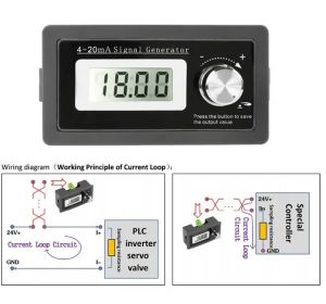 Accessories NEW 2wire 420mA Current Signal Generator Panelmounted Current Loop Generator 4 to 20mA Simulator High Precision Module