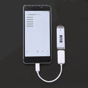 Scanners RF USB RFID -Kartenleser für Android Mini 125kHz TK4100 oder 13,56 MHz MF NFC Tragbarer Scanner Typ C C