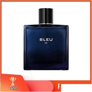 العطر رجل لكل ذكر ماسين EDT 100ML الحمضيات الخشبية الحارة والعطور الغنية الأزرق الزرقاء الزجاجية السميكة زجاجة تسليم تسليم H OTGS6