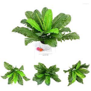 Flores decorativas 18/12/24 cabeças grandes palmeiras artificiais Tropical Fake Leafs Folhas persas de seda plantas penduradas para casa