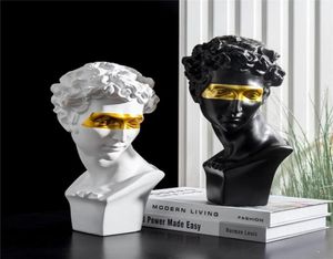 Acessórios para decoração de casa David People Resin estátua EUOPLES Resumo estátuas de escultura para decoração decoração de arte moderna T20062280802