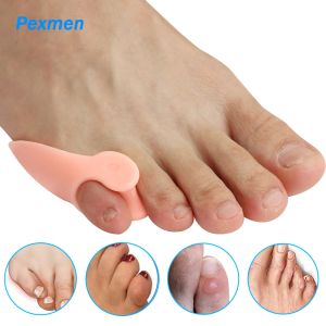 Narzędzie Pexmen 2/4pcs Gel Pinky Bunion Corrector Little Stop Separator Bunionette Pads Toe for Pain Relief of Corn Calllus i Blisters