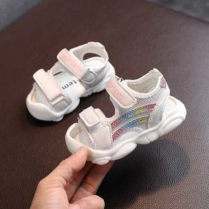 Sandały Sandały niemowlęta Baby dziewczyna buty 1 rok lat lato miękki podeszwa sandały sportu bez poślizgu.