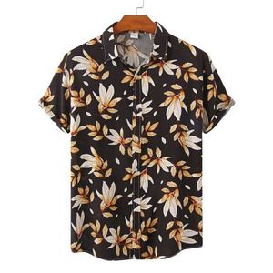 Herren lässige Hemden Luxus hawaiianische Baumwolle Vintage Shirt Herren Hemden hochwertige T-Shirts Mann FR SHIPPE MENS Kleidung Modeblusen Soziales Y240506