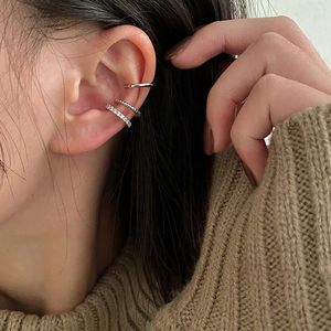 3PcsSet Clips Earring for Women Unisex Minimalist Fashion Cartilage Hoop Earrings Sets Ear Cuff fake piercing Clip on y240418