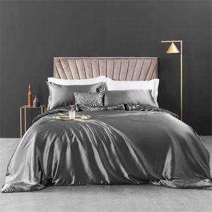 Solid Color Rayon Bedding Set Home Textile King Size Bed Däcke Cover Flat Sheet Pillow Cases 240426