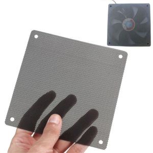 Tillbehör 5st Cuttable Black PVC PC Fan Dust Filter Dammtät Case Computer Mesh till installerat i fläktinloppet