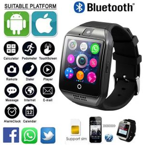 Orologi A3 Q18 Bluetooth Smart Watch con carta SIM 2G uomini Donne Largecapacity Chiamate Telefono smartwatch sport waterproof bancome