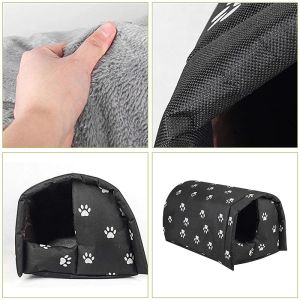 Houses Pet Cat House Bed Outdoor Waterproof Removable Thickened Warm Stray Cat Sleeping Mats Cats Dogs Nest Tent Cabin Pet Supplies