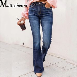 Pantaloni jeans flare donna vintage denim donna alta cintura alla moda pantaloni gamba larga 240423