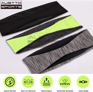 Yoga hårband Austto Sports pannband smal träning kylande svettband för män kvinnor som kör sycling utomhus sport droppleverans outdoo ottjb