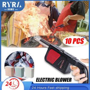 Acessórios 1 ~ 10pcs acampamento ao ar livre para cozinha elétrica churrasqueira fole de fã de fã de ar soprador É fácil segurar com uma aderência confortável