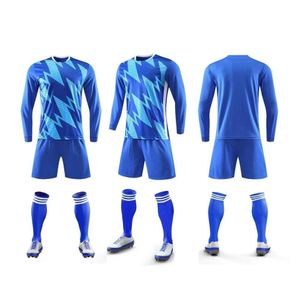 Soccer Jerseys Mens Tracksuits 7205 Long Sleeve Club Football Jersey Set Adt And Childrens Clothing Competition Training Size Drop Del Otj9Q