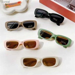 Occhiali da sole retrò UV 400 Protezione per bambini occhiali da sole per bambini piccoli occhiali da sole rettangolari wx