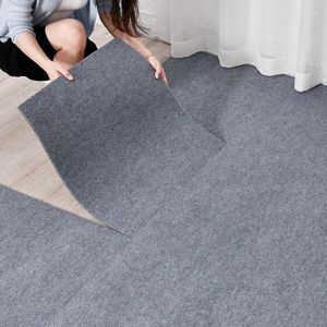 Carpets 5pcs Self Adhesive Carpet Tiles For Living Room Home Pets Peel And Stick Puzzle Floor Non-Slip Mat Office Anti-slip Rugs