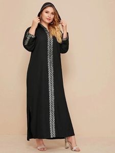 Abbigliamento etnico tacchino abayas per donne modeste musulmani musulmani dubai flaccello casual slitta abito lungo con cappuccio abito liturgico corban eid al Adha