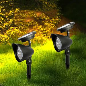 Decorations Outdoor Led Solar Spotlight Garden Lights Landscape Decoration IP65 Waterproof for Lawn Courtyard Pathway Tree Separately Lamp