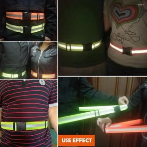 Supporto per la vita Fabrics ad alta visibilità Riflettente Riflettore Riflettore Cingcio di nastro per motociclisti da jogging da notte