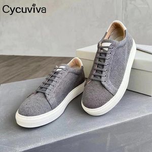 Casual Shoes Flat Plarform Causal Men Lace Up Sticked Spring Brand Busseness för Designer Round Toe Male Seankers