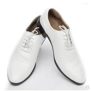 Casual Shoes 2024 Patent Leather Men's Dress Handmade Office Business Wedding Blue Black Luxury Lace Up Formal Oxfords Mens Mens