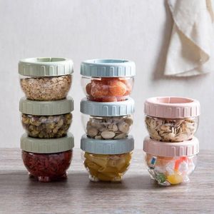 Garrafas de armazenamento 6pcs alimentos selados jarra especiar
