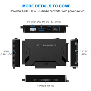 ZK20 USB Easy Drive Cable One Schlepptau drei USB3.0 nach SATA/IDE Rückwärtskompatible Vollgeschwindigkeits-USB-Support Hot-Swapping