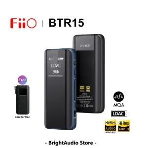 Converter Fiio BTR15 Bluetooth 5.1 Receptor USB DAC AMP HIRES HIRSPONELO 2* ES9219MQ DSD256 LDAC/APTX 3.5/4,4mm Output Audirect