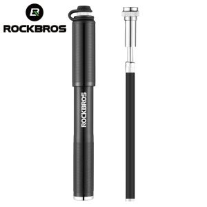 Pompa per biciclette rockbros pompa portatile mini pompa ad aria ad alta pressione 160 psi mtb per pneumatici per bici da bici da bici (A/V) (f/v)