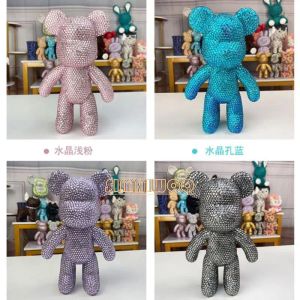 Ścieg 22 cm niedźwiedź dhinestone DIY Pack Diamond Paining Christmas Crystal Bear Prezent Mosaic Haft Hafdery na Boże Narodzenie