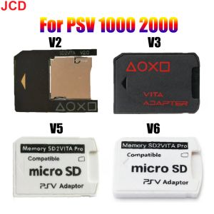 Stick JCD 1PCS для PSVITA PSV 1000 2000 Game SD -карта Адаптер версии V2 V3 V5 V6 SD2VITA для PS Vita Memory TF Slot Slot