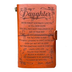 2024 Leder Sketch Book Handmade Journal Notebook Tagebuch Handlung an meine Tochter 240428
