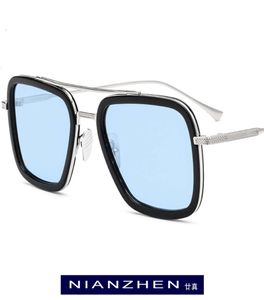 Acetato de titânio puro Homens de óculos de sol polarizados Tony Stark Sunglasses 2021 Novos óculos de sol Edith para mulheres 11939371890