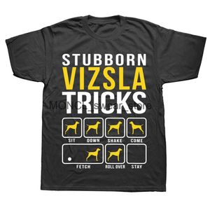 Erkek Tişörtler Komik Born Vizsla Köpek Tişörtleri Yaz Grafik Pamuk Strtwear Kısa SLVE Doğum Günü Hediyeleri T-Shirt Erkek Giyim H240506