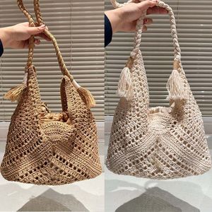 Fashion Bags Women's Shoulder Bag Letter Big Grass Woven Tote Bag Handbag Classic Two Colors