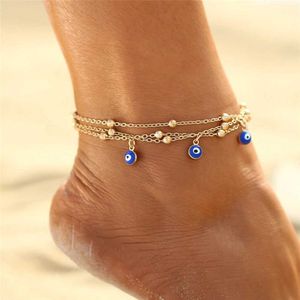 Anklets Boho Summer Beach Elephant Stars Moon Sun Earth Heart shaped Eye Anklet Bohemian Handmade New 2020 Beaded Anklet Jewelry Gift
