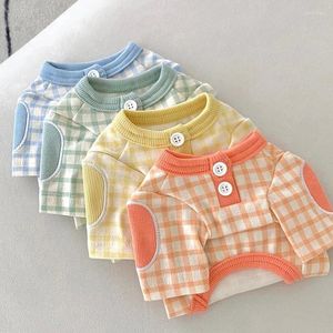 Dog Apparel Spring And Summer Casual Plaid T-Shirt Pet Bottom Shirt Puppy Cat Clothes Hoodies Bichon Yorkshire Small