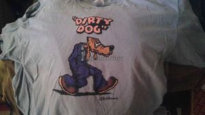 Herr t-shirts smutsiga hundar r crumb t-shirt ultra bomull xl används gratis fartyg j240506