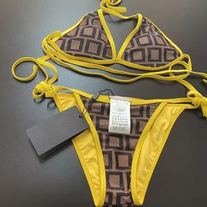 Summer Beach Sunshine Womens Mayo Mayo Tasarımcısı Üst düzey lüks bikini F Mektup Seksi Mayo İki Parçalı Bikinis Boyutu S-XL #5221