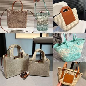 Top Designer Bags Woven Tote Bag Fashion Handbag Summer Burst Beach Bag Large Capacity Shopping Bag Beach Vacation Summer Travel Large Capacity Straw Bag AAA