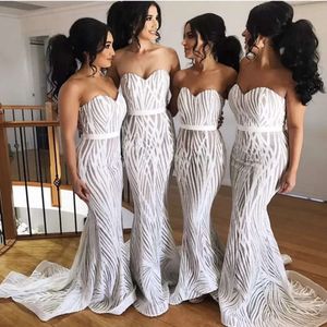 Bridesmaid Size Plus Sweetheart Dresses Neckline Ivory Mermaid Custom Made Maid Of Honor Gown For Country Beach Wedding Evening Party Vestidos