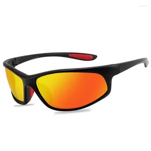 Sonnenbrillen Männer polarisierte Nachtsicht UV400 Schutzmarke taktisch für männliche Sportarten mit Box