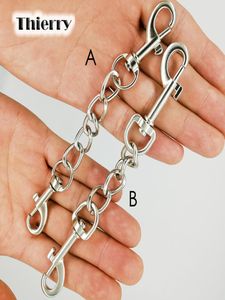 Thierry Doubleend Metal hook chain for Restraint Bondage hands Convenient Connection Lock adult sex toys sex game Accessory C18111674756
