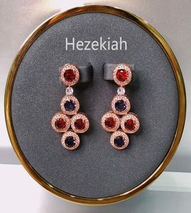 Hezekiah S925 Sterling Silver Round Circle Earrings高品質の貴族の気質女性イヤリング