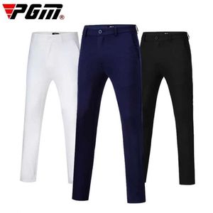 Men's Pants PGM Men Pants Autumn Winter Clothing High Elasticity Slim-Fit Trousers Match Functional Fabric KUZ052 Wholesale Y240506