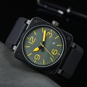 Мужские спортивные Quartz Watch BR Watch Black Pullfected World Time привел большой серию Dial Oak Series